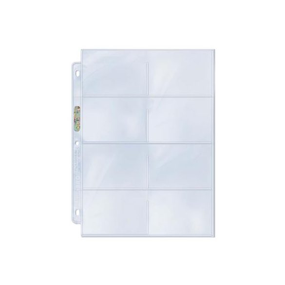 UP - Platinum 8-Pocket Page with 3-1/2" X 2-3/4" (100 Pages)-81421 / 208D