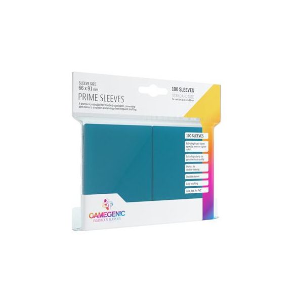 Gamegenic - Prime Sleeves Blue (100 Sleeves)-GGS10016ML