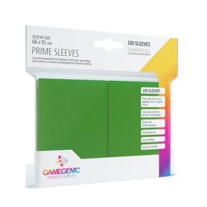 Gamegenic - Prime Sleeves Green (100 Sleeves)-GGS10019ML