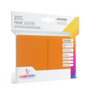 Gamegenic - Prime Sleeves Orange (100 Sleeves)-GGS10023ML