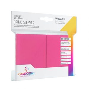 Gamegenic - Prime Sleeves Pink (100 Sleeves)-GGS10024ML