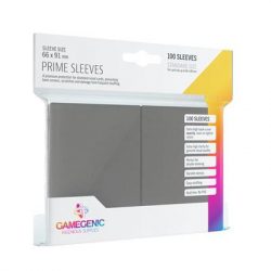 Gamegenic - Prime Sleeves Gray (100 Sleeves)-GGS10025ML