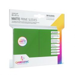 Gamegenic - Matte Prime Sleeves Green (100 Sleeves)-GGS10031ML