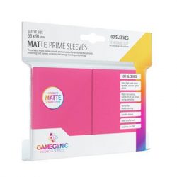 Gamegenic - Matte Prime Sleeves Pink (100 Sleeves)-GGS10036ML