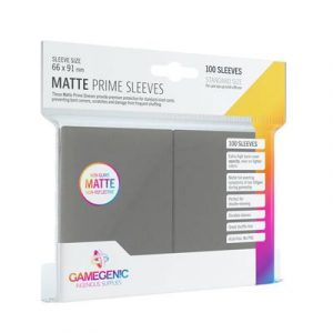 Gamegenic - Matte Prime Sleeves Dark Gray (100 Sleeves)-GGS10037ML