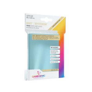 Gamegenic - PRIME Dixit Sleeves 81 x 122 mm - Clear (90 Sleeves)-GGS10040ML