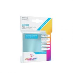 Gamegenic - PRIME Square-Sized Sleeves 73 x 73 mm - Clear (50 Sleeves)-GGS10046ML