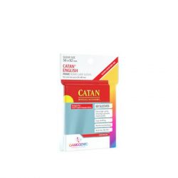 Gamegenic - PRIME Catan-Sized Sleeves 56 x 82 mm - Clear (50 Sleeves)-GGS10072ML