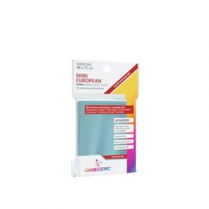 Gamegenic - PRIME Mini European-Sized Sleeves 46 x 71 mm - Clear (50 Sleeves)-GGS10050ML