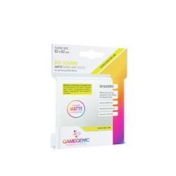 Gamegenic - MATTE Big Square-Sized Sleeves 82 x 82 mm - Clear (50 Sleeves)-GGS10060ML