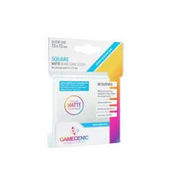 Gamegenic - MATTE Square-Sized Sleeves 73 x 73 mm - Clear (50 Sleeves)-GGS10061ML