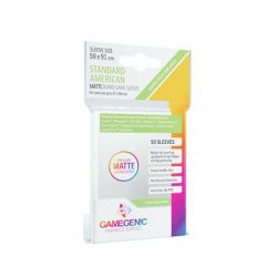 Gamegenic - MATTE Standard American-Sized Boardgame Sleeves 59 x 91 mm - Clear (50 Sleeves)-GGS10066ML