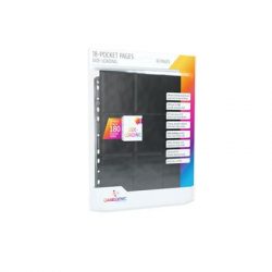 Gamegenic - Sideloading 18-Pocket Pages 10 pcs pack Black-GGS30001ML