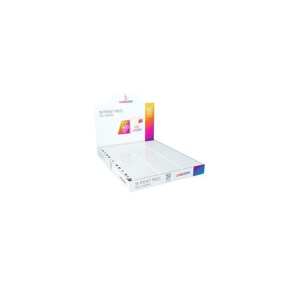 Gamegenic - Sideloading 18-Pocket Pages DISPLAY White-GGS30010ML