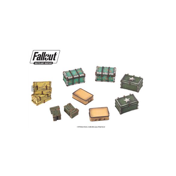 Fallout: Wasteland Warfare - Terrain Expansion: Cases and Crates - EN-MUH051920