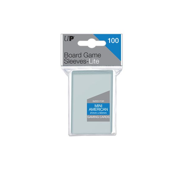 UP - Lite Mini American Board Game Sleeves 41mm x 63mm (100 Sleeves)-85940