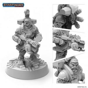 Starfinder Miniatures: Dwarf Soldier - EN-PSF0002
