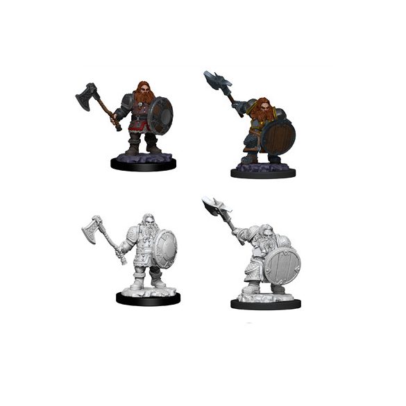 D&D Nolzur's Marvelous Miniatures - Male Dwarf Fighter-WZK90004