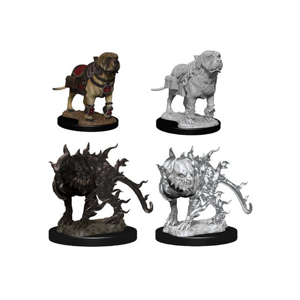 D&D Nolzur's Marvelous Miniatures - Mastif & Shadow Mastif-WZK90017