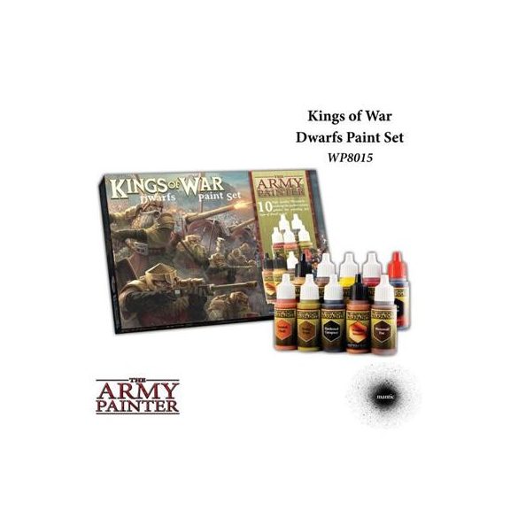 The Army Painter - Warpaints Kings of War Dwarfs paint set-WP8015