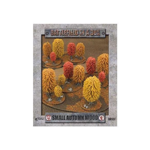 Battlefield In A Box - Small Autumn Wood (x1) - 15mm-BB551