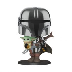 Funko POP! StarWars: Mandalorian - 10" Mandalorian w/ Child Vinyl Figure 25cm-FK49931