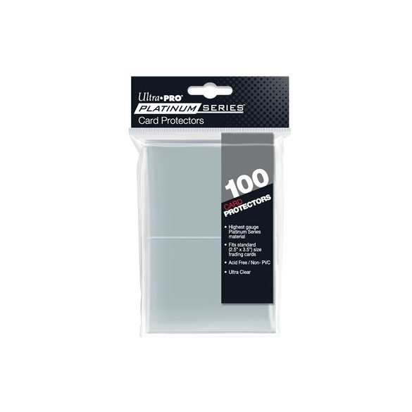 UP - 2-1/2" X 3-1/2" Platinum Series Card Protectors (100 Sleeves)-15221