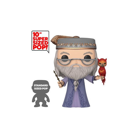 Funko POP! Harry Potter - 10" Dumbledore w/Fawkes Vinyl Figure 25cm-FK48038