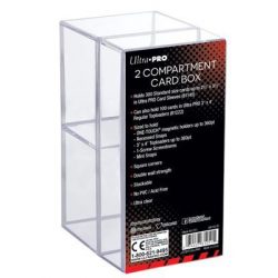 UP - 2-Piece Clear Card Box Two Compartment-81251