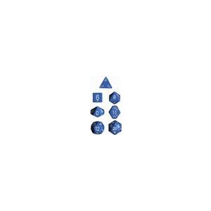 Chessex Opaque Polyhedral 7-Die Sets - Light Blue w/white-25416