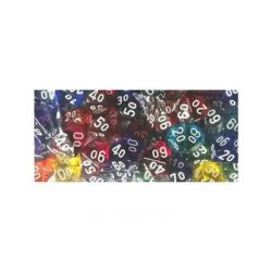 Chessex Translucent Bags of 50 Dice - Bag of 50: Translucent d10-29610