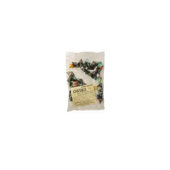 Chessex Gemini Bags of 50 Asst. Dice - Loose Gemini Poly. d4 Dice-29504