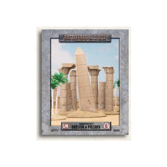 Battlefield In A Box - Forgotten City - Obelisk & Pillars-BB907