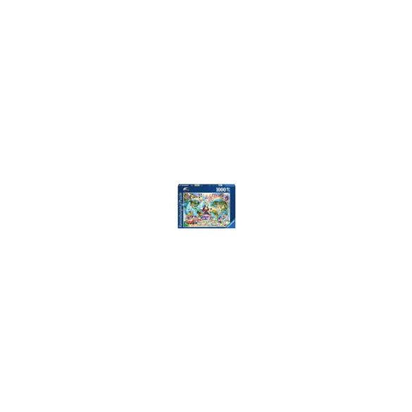 Ravensburger Puzzle - Disney's Weltkarte Puzzle - 1000pc - DE/EN-15785