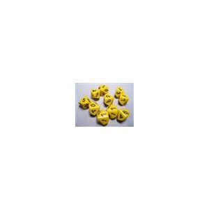 Chessex Opaque Polyhedral Ten d10 Set - Yellow/black-26202