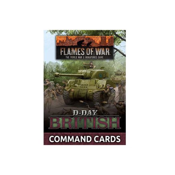 Flames of War - D-Day: British Command Cards - EN-FW264C