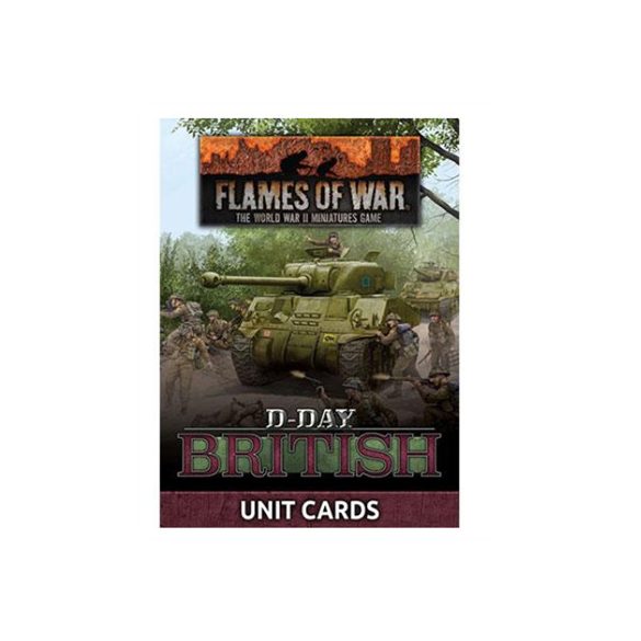 Flames of War - D-Day: British Unit Cards - EN-FW264U