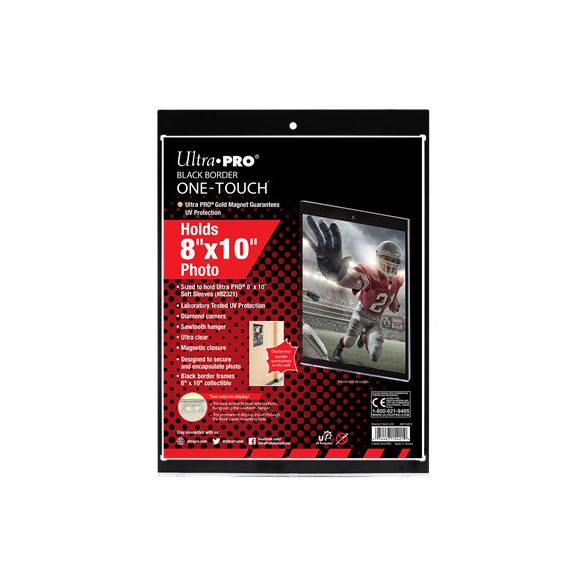 UP - 8" x 10" Black Border ONE-TOUCH Magnetic Holder-15421-UV