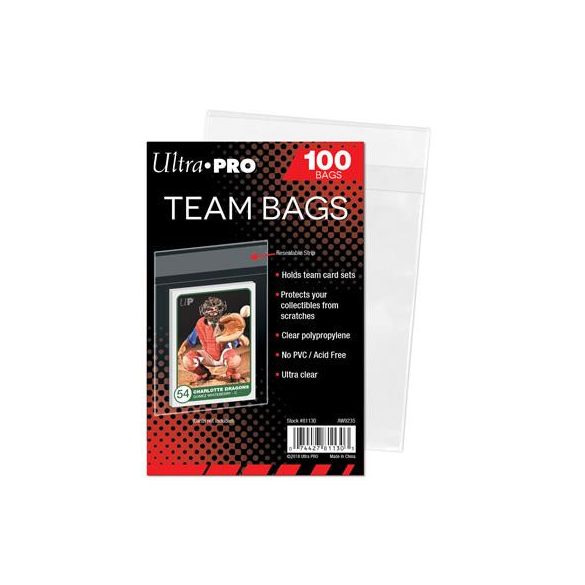 UP - Team Bags - Resealable Sleeves (100 Bags)-81130