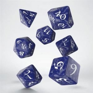 Classic RPG Cobalt & white Dice Set (7)-SCLE12