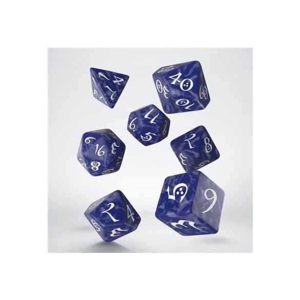 Classic RPG Cobalt & white Dice Set (7)-SCLE12