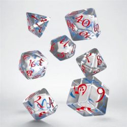 Classic RPG Translucent & blue-red Dice Set (7)-SCLE03