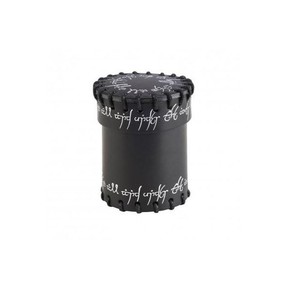 Elvish Black Leather Dice Cup-CELV101