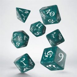 Classic RPG Stormy & white Dice Set (7)-SCLE04