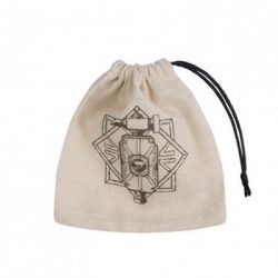 Dwarven Beige & black Basic Dice Bag-BDWA102