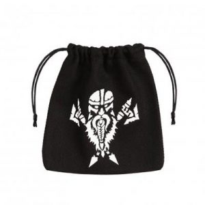 Dwarven Black & white Dice Bag-BDWA101