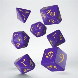 Classic RPG Purple & yellow Dice Set (7)-SCLE05