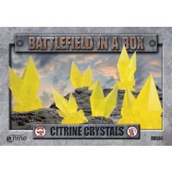 Battlefield In A Box - Citrine Crystals - Yellow - (x6) - 30mm-BB594