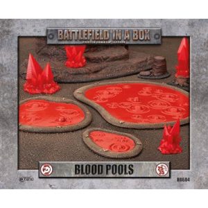 Battlefield In A Box - Blood Pools (x3) - 30mm-BB604