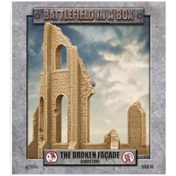 Battlefield In A Box - Gothic Battlefields - Broken Façade - Sandstone (x2) 30mm-BB618